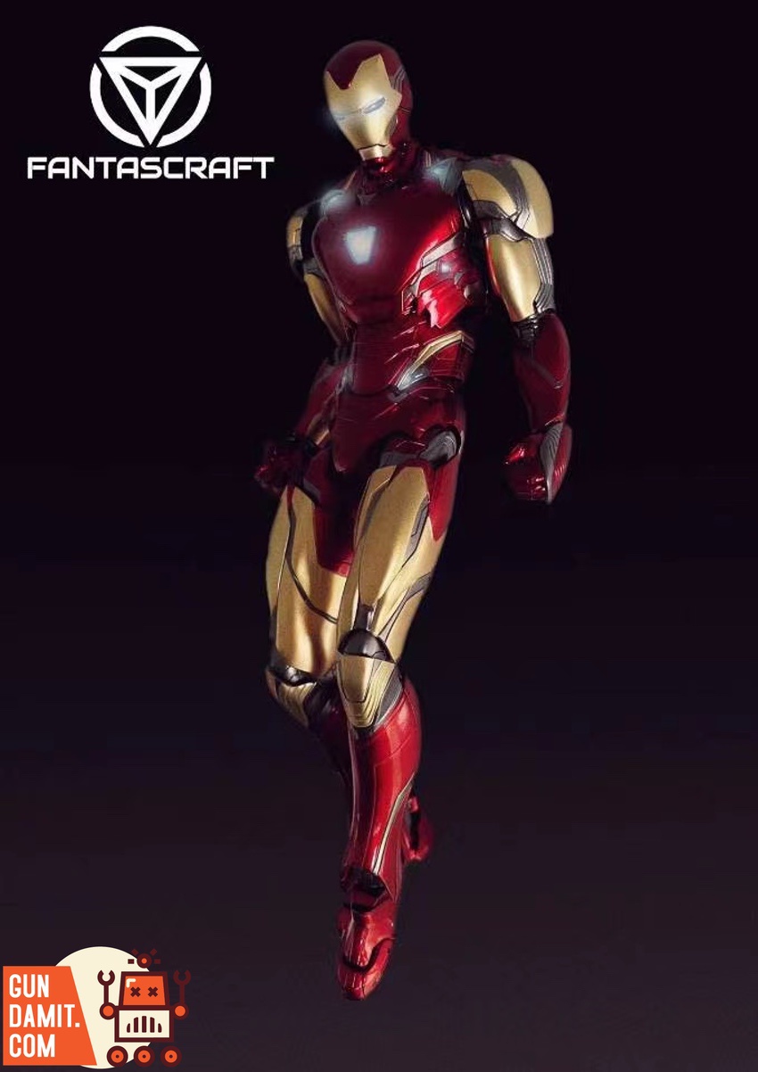 Fantascraft 1/12 Iron Man Mark 85 LED 2.0 standing full body front view Fantascraft 1/12 Iron Man Mark 85 LED 2.0 standing full body front view