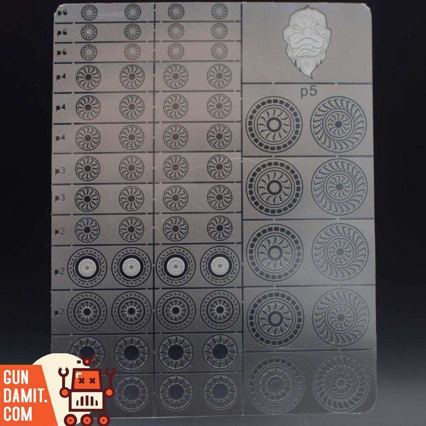 Roast Duck Model 1/100 alloy thruster photo-etch sheet for MG Sazabi Ver.Ka blue version Roast Duck Model 1/100 alloy thruster photo-etch sheet for MG Sazabi Ver.Ka blue version