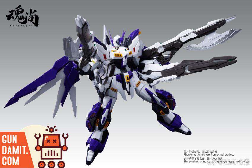 HunShang 1/100 Assault Shadow Strike dynamic flying pose with large blade weapon HunShang 1/100 Assault Shadow Strike dynamic flying pose with large blade weapon