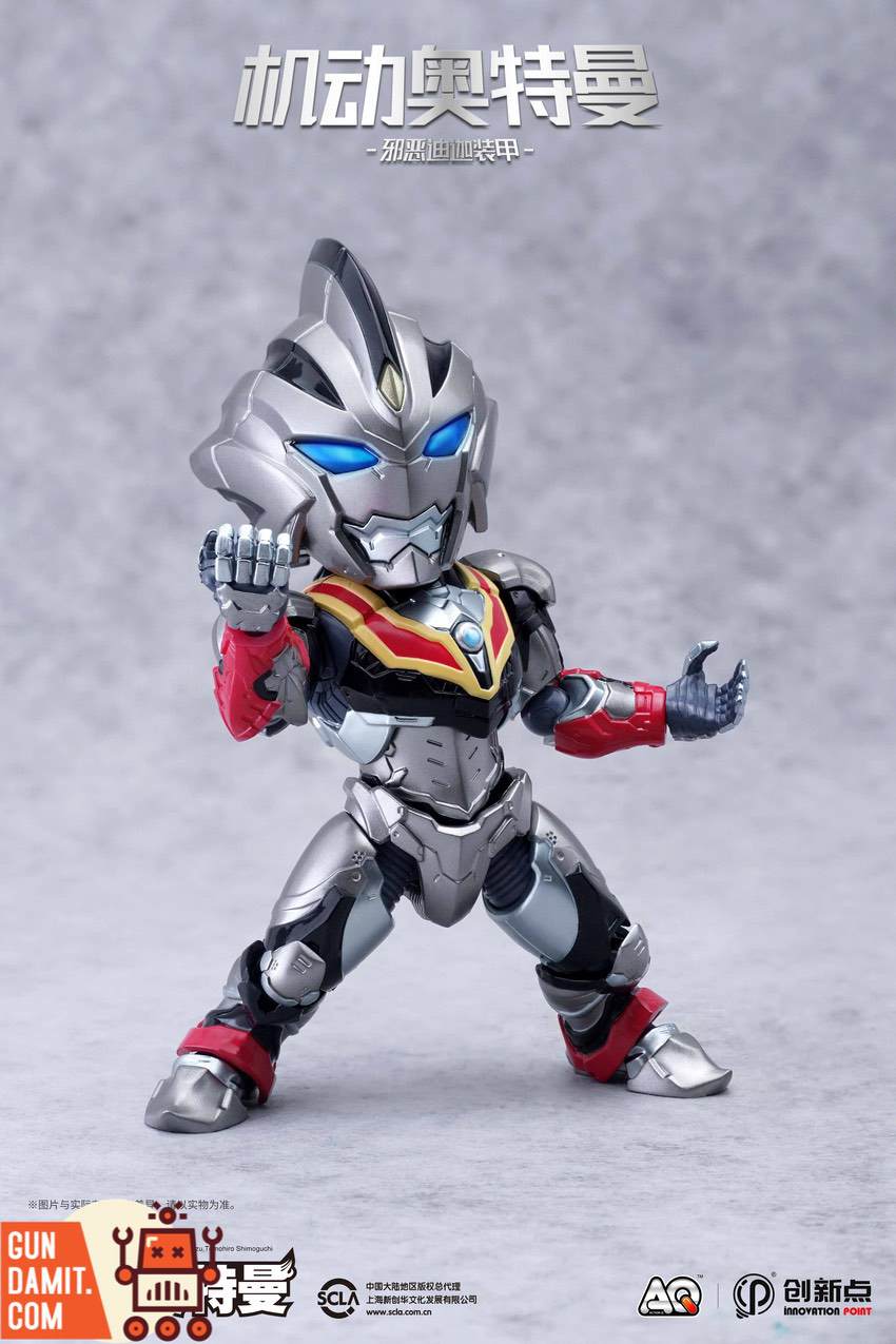 Evil Tiga Armor action pose in fighting stance with fists raised Evil Tiga Armor action pose in fighting stance with fists raised