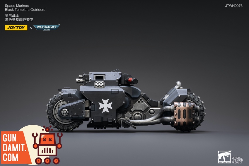JoyToy Black Templars Outriders bike reverse side view JoyToy Black Templars Outriders bike reverse side view