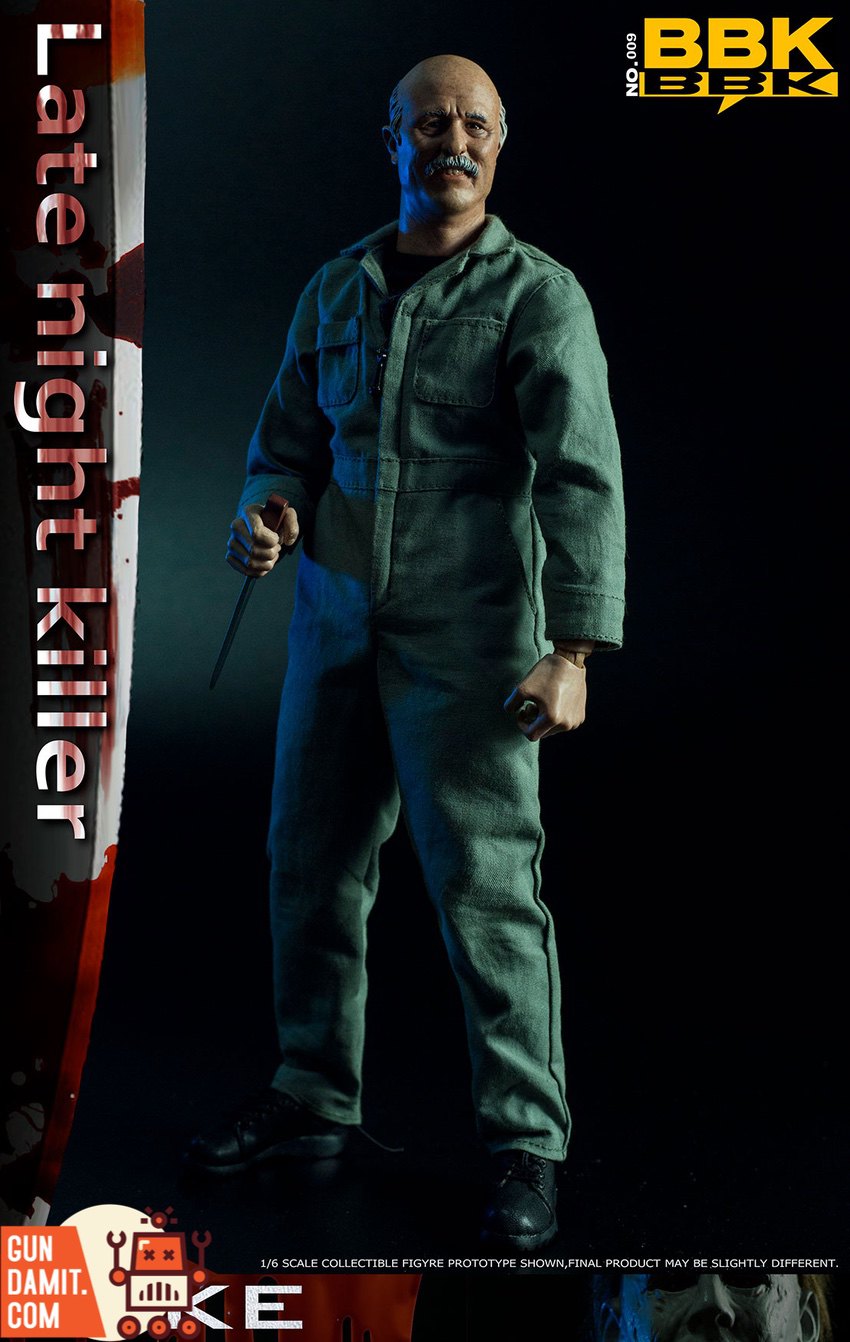 BBK Toys 1/6 Late Night Killer Mike unmasked older head sculpt variant BBK Toys 1/6 Late Night Killer Mike unmasked older head sculpt variant