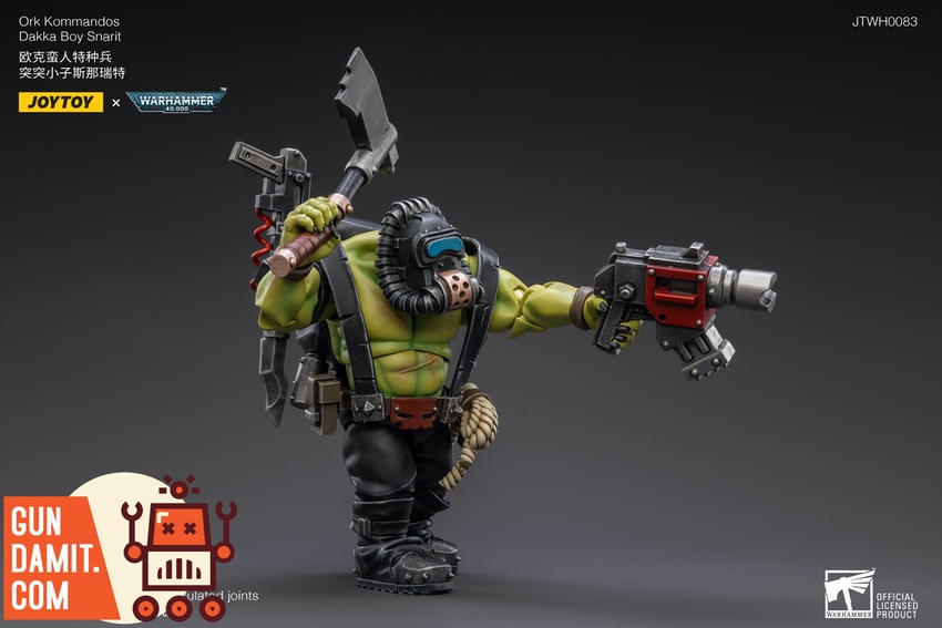 JoyToy Ork Kommandos Dakka Boy Snarit dual wielding axe and pistol JoyToy Ork Kommandos Dakka Boy Snarit dual wielding axe and pistol
