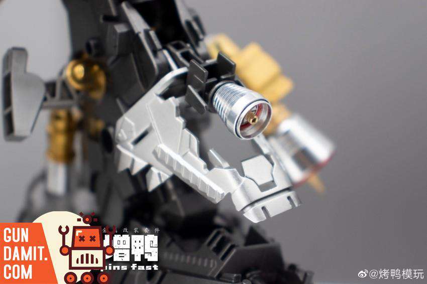 Roast Duck red alloy upgrade nozzle close-up on Sazabi Ver.Ka leg Roast Duck red alloy upgrade nozzle close-up on Sazabi Ver.Ka leg
