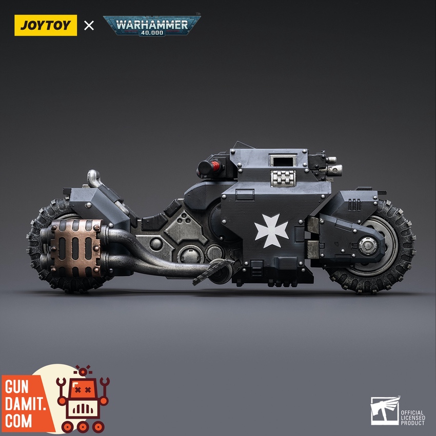 JoyToy JT2856 Black Templars Outriders bike side profile with cross emblem JoyToy JT2856 Black Templars Outriders bike side profile with cross emblem