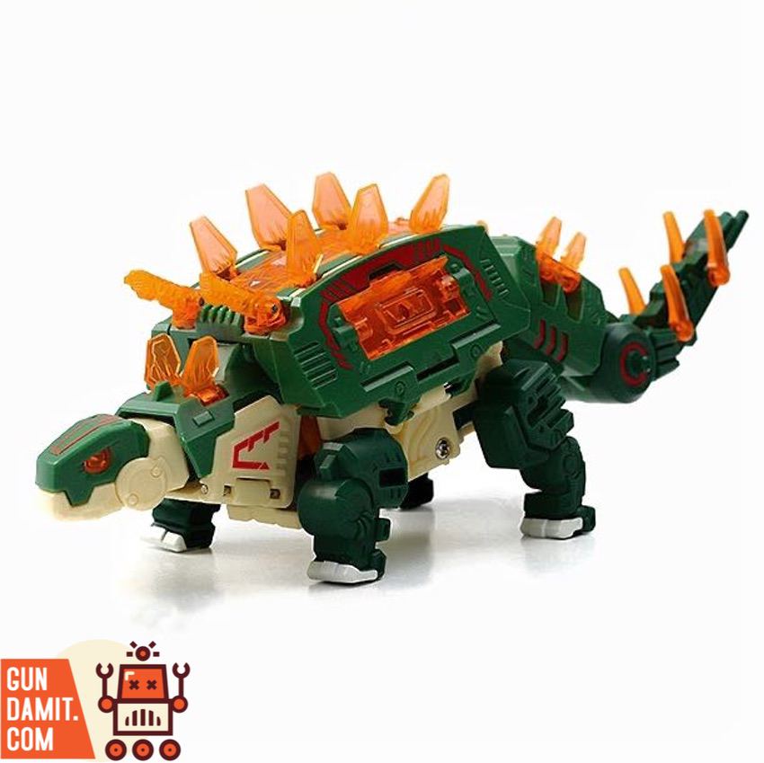 52Toys BeastBox BB-25CL Stegosaur Changlong Version in dinosaur mode side view 52Toys BeastBox BB-25CL Stegosaur Changlong Version in dinosaur mode side view
