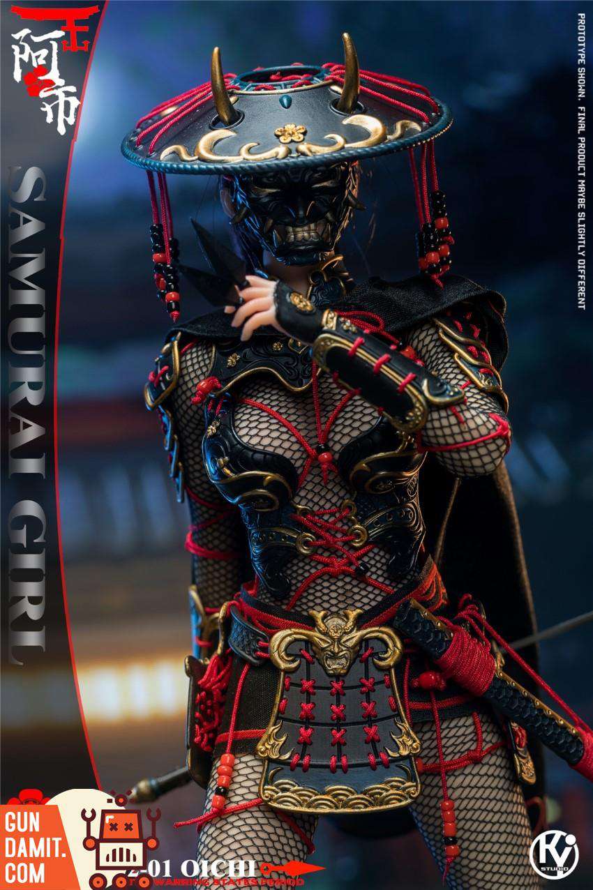KY Studio Oichi figure showing armor craftsmanship and weapon details KY Studio Oichi figure showing armor craftsmanship and weapon details