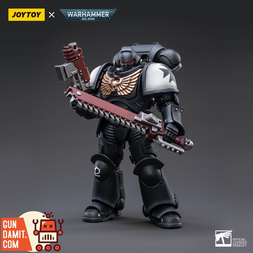 JoyToy JT2849 Black Templars Outriders Brother Valtus with chainsword and bolt pistol JoyToy JT2849 Black Templars Outriders Brother Valtus with chainsword and bolt pistol