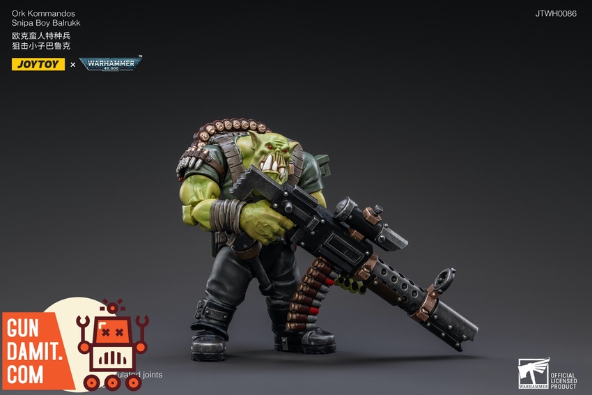 JoyToy Ork Kommandos Snipa Boy Balrukk with sniper rifle JoyToy Ork Kommandos Snipa Boy Balrukk with sniper rifle