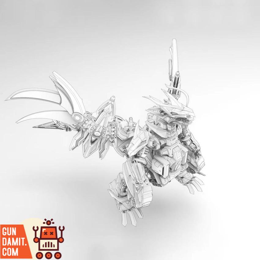 LF Model Fantasy Life Series Mechanical Dragon model kit 3D render showing full body design LF Model Fantasy Life Series Mechanical Dragon model kit 3D render showing full body design