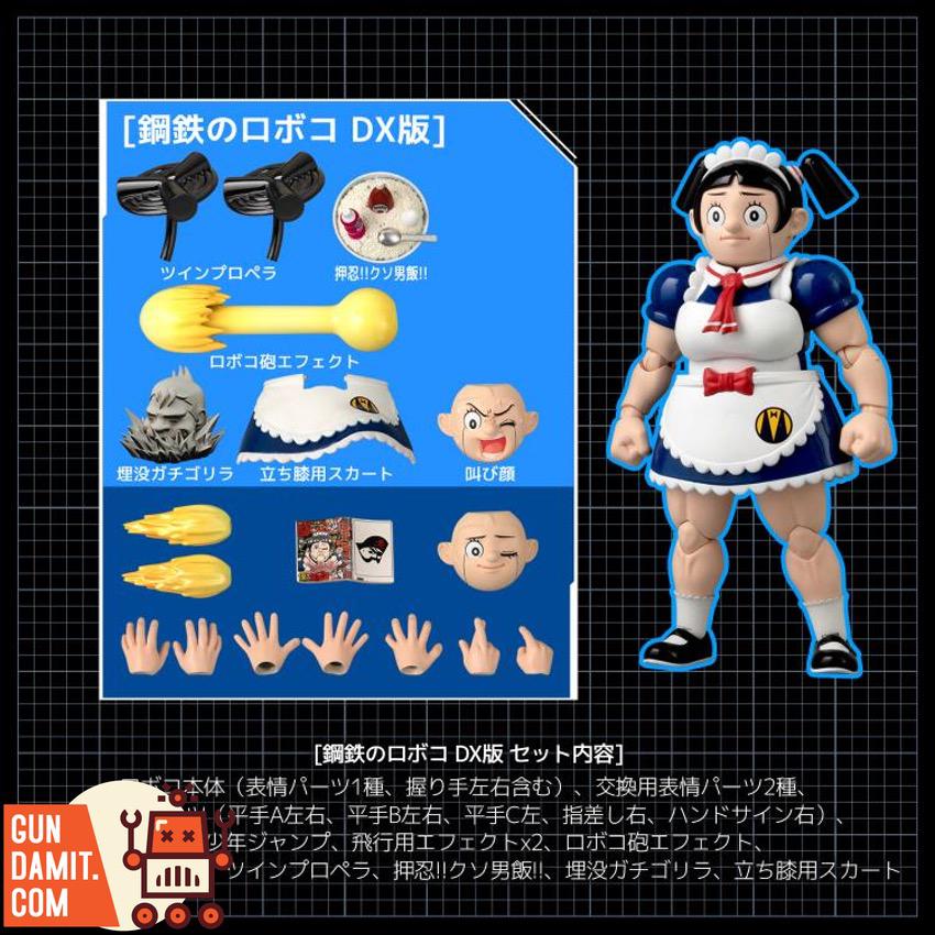 Steel Roboco DX full accessory layout with extra parts and faces Steel Roboco DX full accessory layout with extra parts and faces