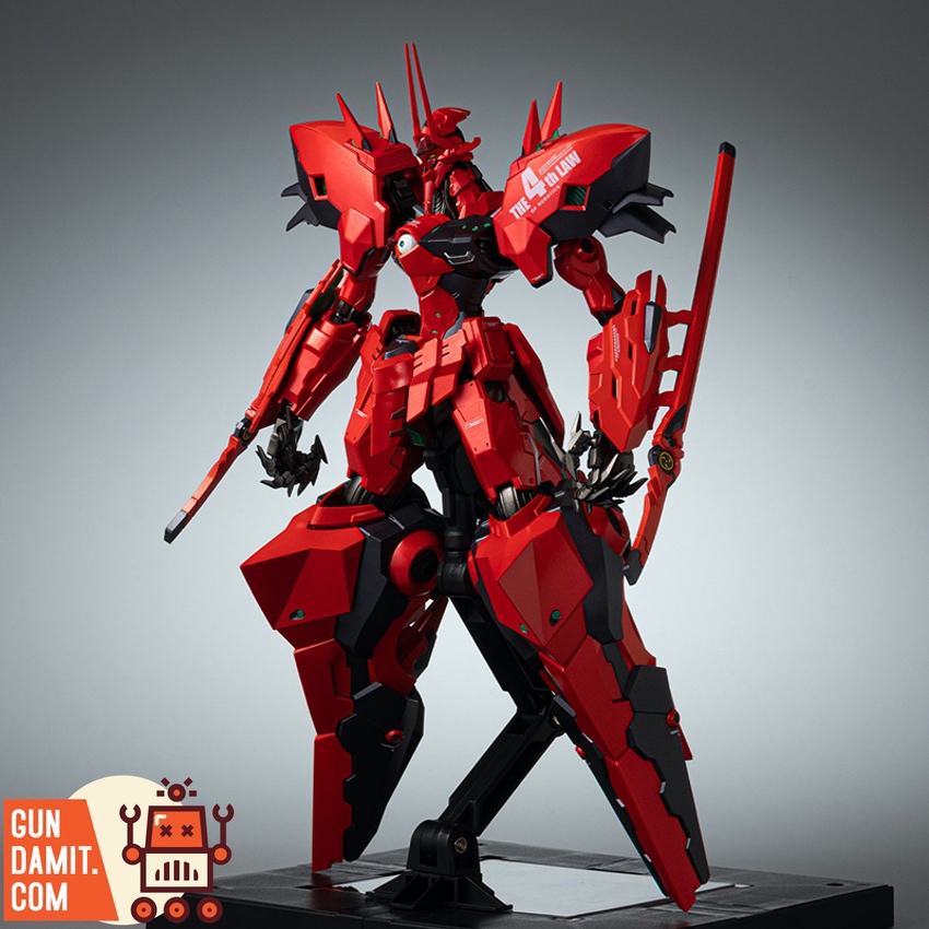 Sentinel RIOBOT Linebarrel Overload action figure rear view showing armor detail Sentinel RIOBOT Linebarrel Overload action figure rear view showing armor detail