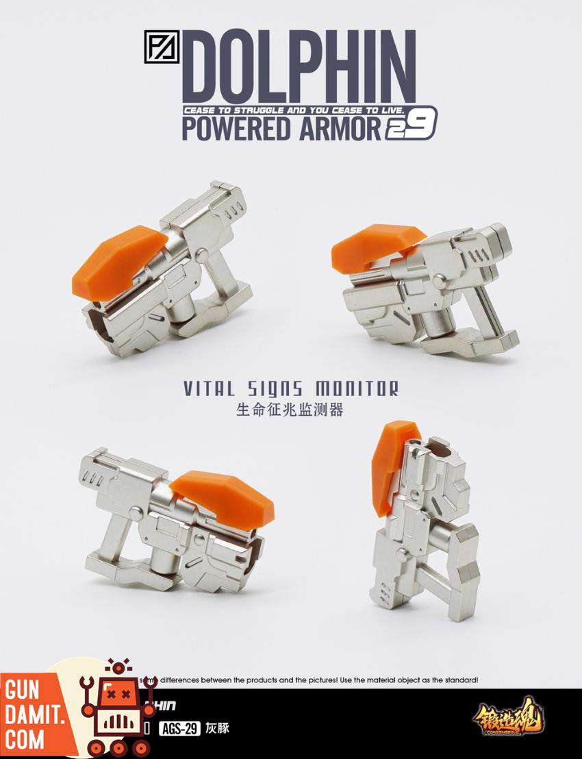 Forging Soul 1/60 AGS-29 Grey Dolphin vital signs monitor weapon accessory detail Forging Soul 1/60 AGS-29 Grey Dolphin vital signs monitor weapon accessory detail