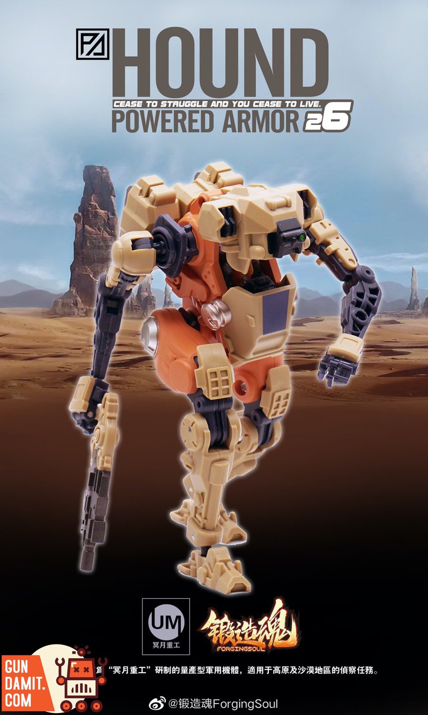 AGS-26 Hound mecha desert environment promo with pilot AGS-26 Hound mecha desert environment promo with pilot