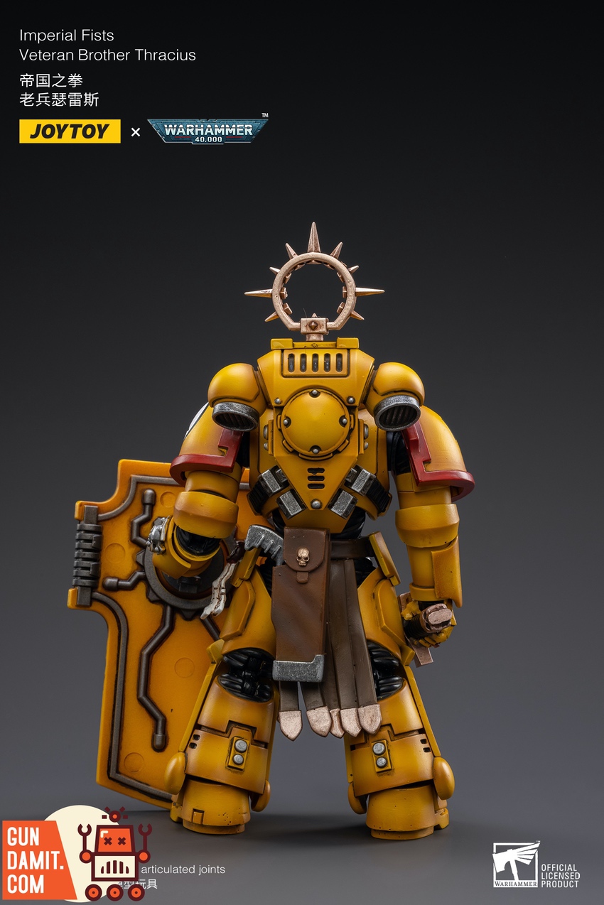 Warhammer 40K Thracius close-up of iron halo and veteran markings Warhammer 40K Thracius close-up of iron halo and veteran markings