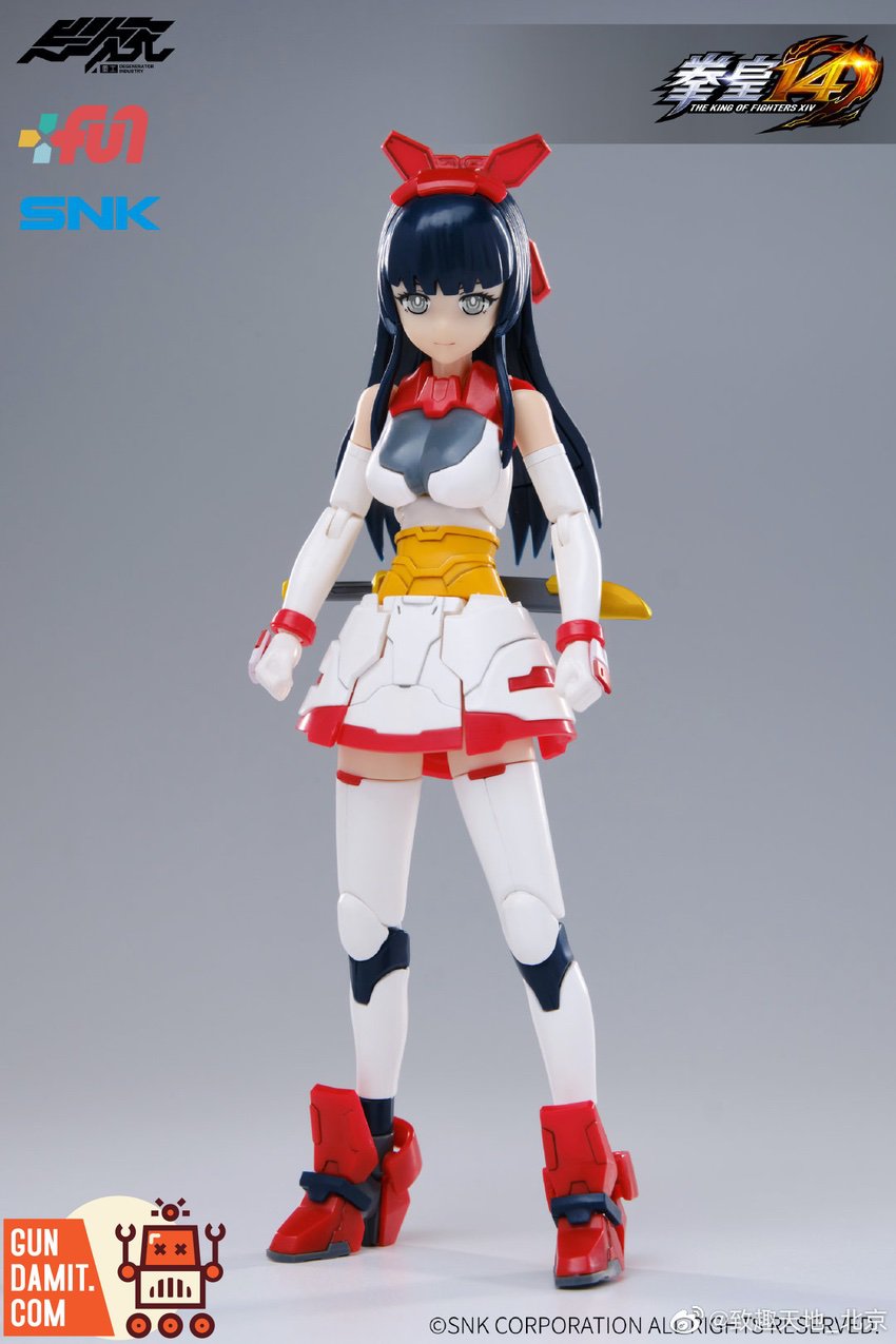 King of Fighters Nakoruru 1/12 model kit red white black armor color scheme King of Fighters Nakoruru 1/12 model kit red white black armor color scheme