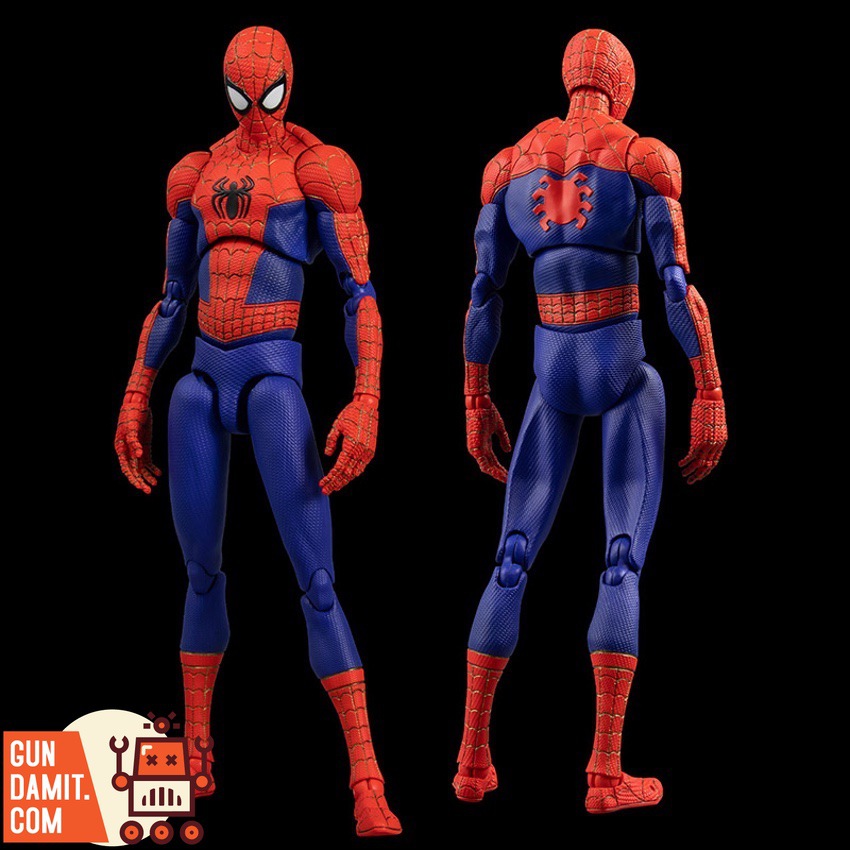 Sentinel Spider-Verse Peter B. Parker oversea version front and back standing view Sentinel Spider-Verse Peter B. Parker oversea version front and back standing view