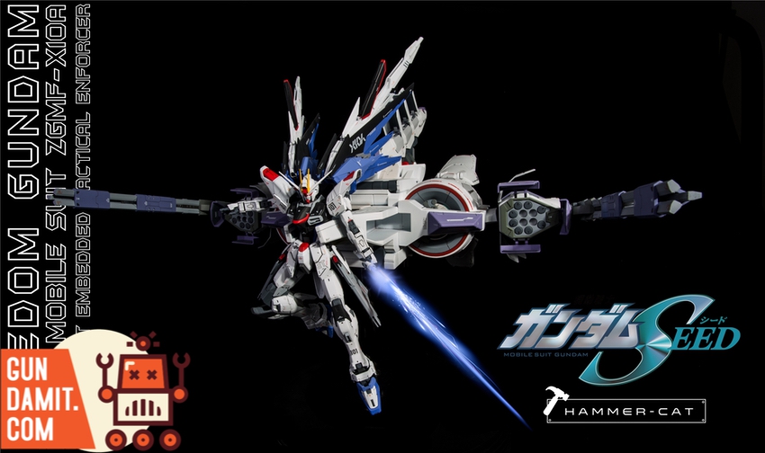 ZGMF-X10A Freedom Gundam inside METEOR unit dynamic display ZGMF-X10A Freedom Gundam inside METEOR unit dynamic display