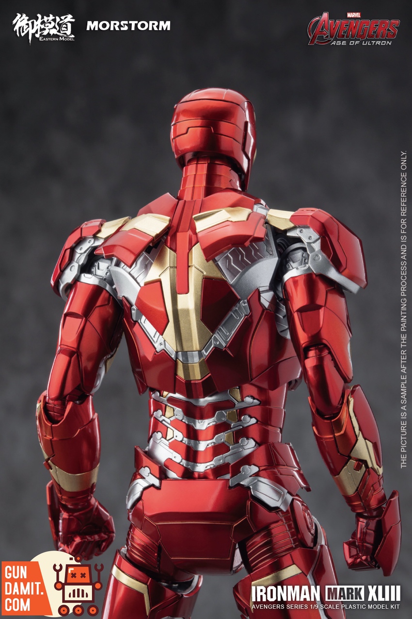 Eastern Model 1/9 Iron Man Mark 43 model kit rear standing pose Eastern Model 1/9 Iron Man Mark 43 model kit rear standing pose