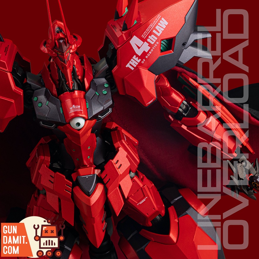 Sentinel RIOBOT Linebarrel Overload action figure side view with accessories Sentinel RIOBOT Linebarrel Overload action figure side view with accessories