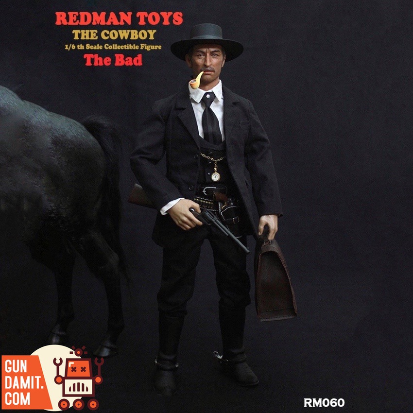 Redman Toys 1/6 RM060 Bad Cowboy figure full body with pipe and rifle Redman Toys 1/6 RM060 Bad Cowboy figure full body with pipe and rifle