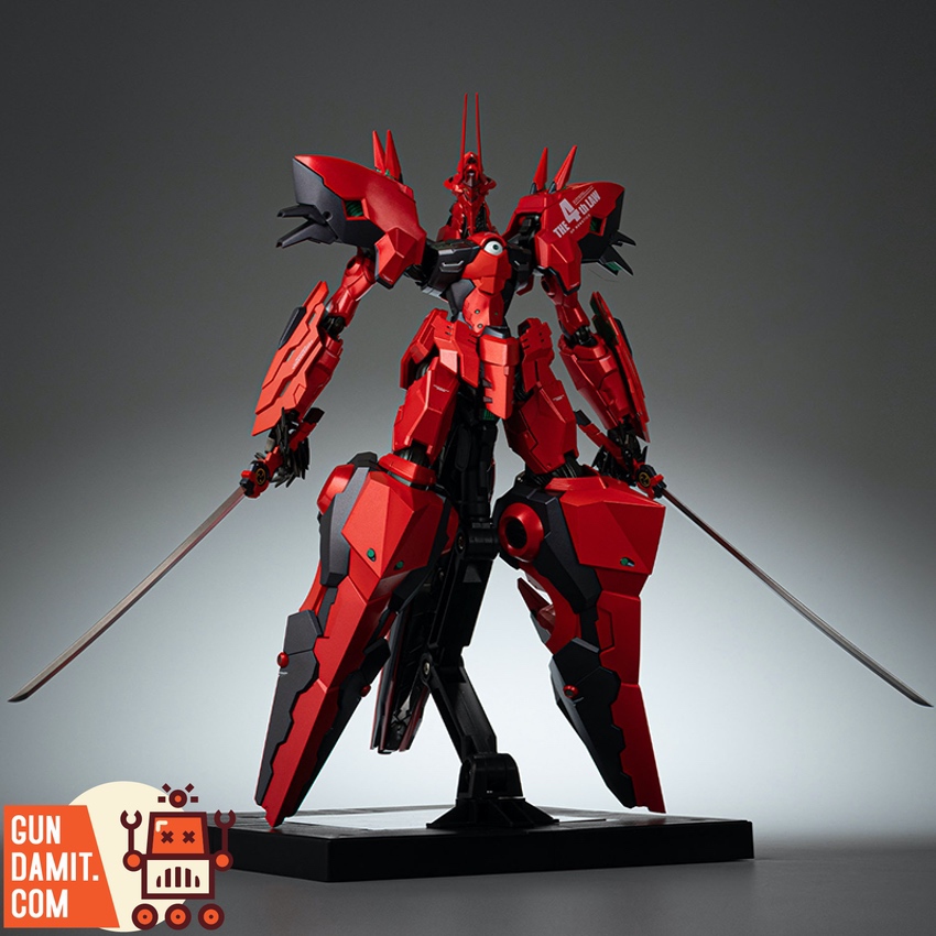 Sentinel RIOBOT Linebarrel Overload action figure front view with weapons Sentinel RIOBOT Linebarrel Overload action figure front view with weapons