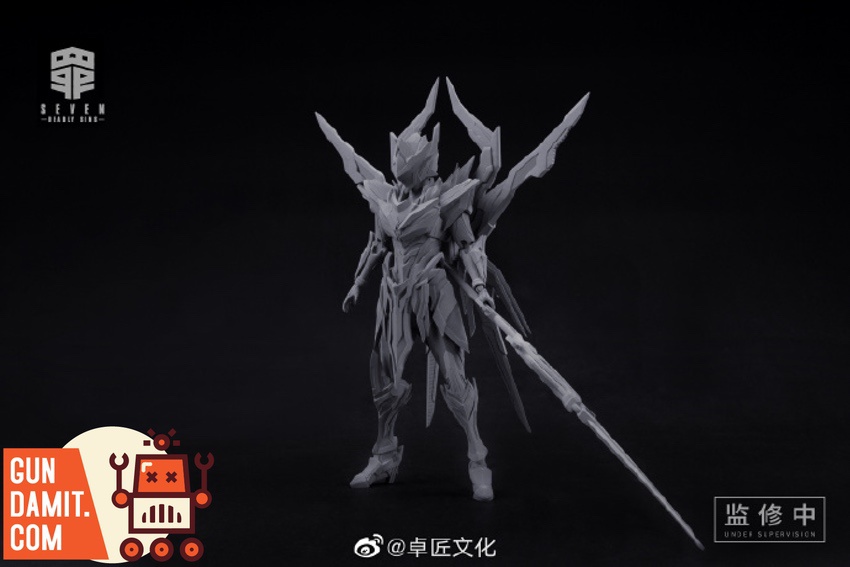 MS General Seven Deadly Sins Pride model kit winged spear knight front view MS General Seven Deadly Sins Pride model kit winged spear knight front view