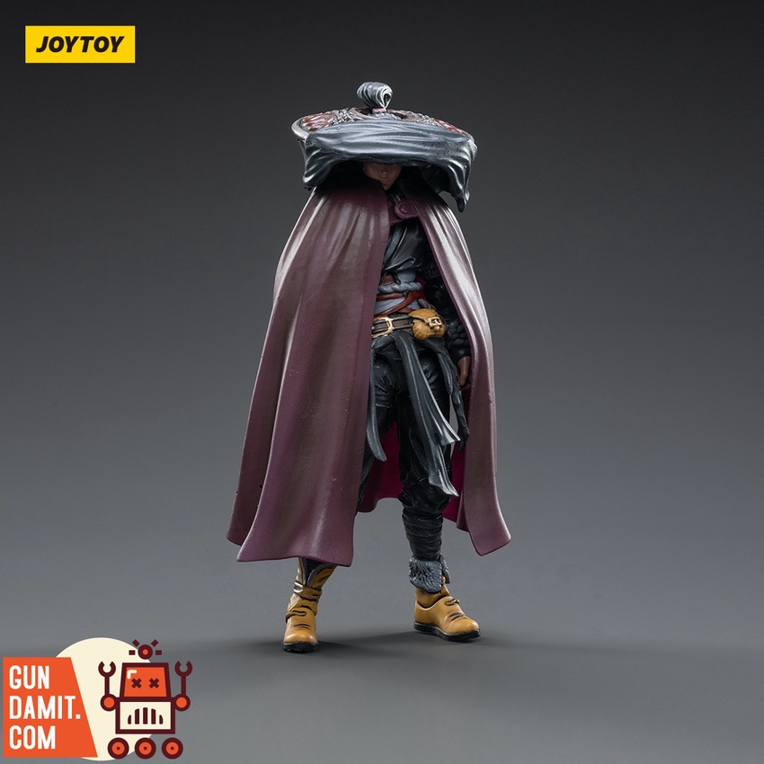 JoyToy Jianghu Yunyue Qin standing with purple cloak and ornate hat JoyToy Jianghu Yunyue Qin standing with purple cloak and ornate hat