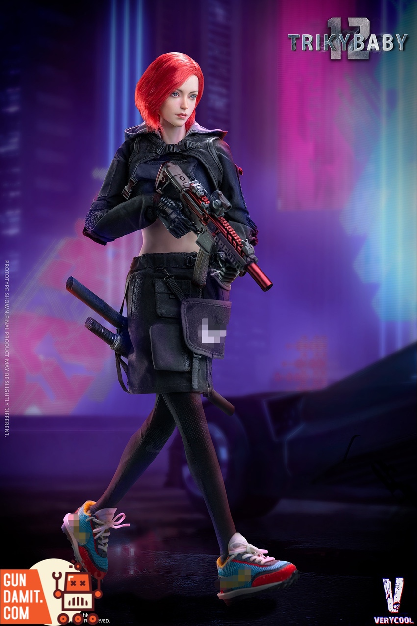 VCF-2060A Trickybaby 12 Rainbow walking pose with rifle VCF-2060A Trickybaby 12 Rainbow walking pose with rifle