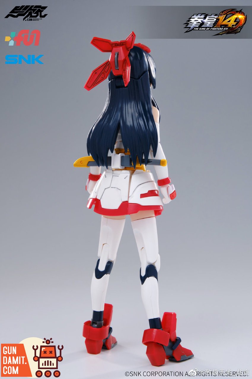Degenerator Industry Nakoruru rear view showing mechanical wing blade details Degenerator Industry Nakoruru rear view showing mechanical wing blade details