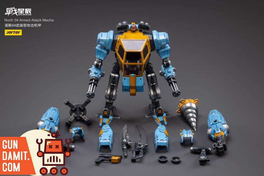 JoyToy North 04 disassembled parts with interchangeable weapons layout JoyToy North 04 disassembled parts with interchangeable weapons layout