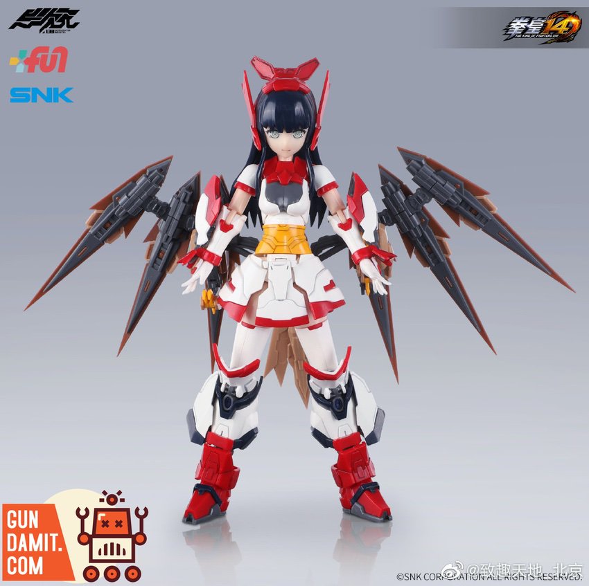 Degenerator Industry King of Fighters XIV Nakoruru mecha girl model kit with mechanical wings spread Degenerator Industry King of Fighters XIV Nakoruru mecha girl model kit with mechanical wings spread