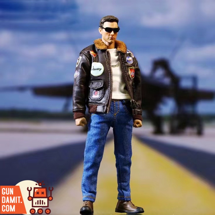 Mr.Figure 1/12 Air Force Lieutenant standing on runway with bomber jacket Mr.Figure 1/12 Air Force Lieutenant standing on runway with bomber jacket