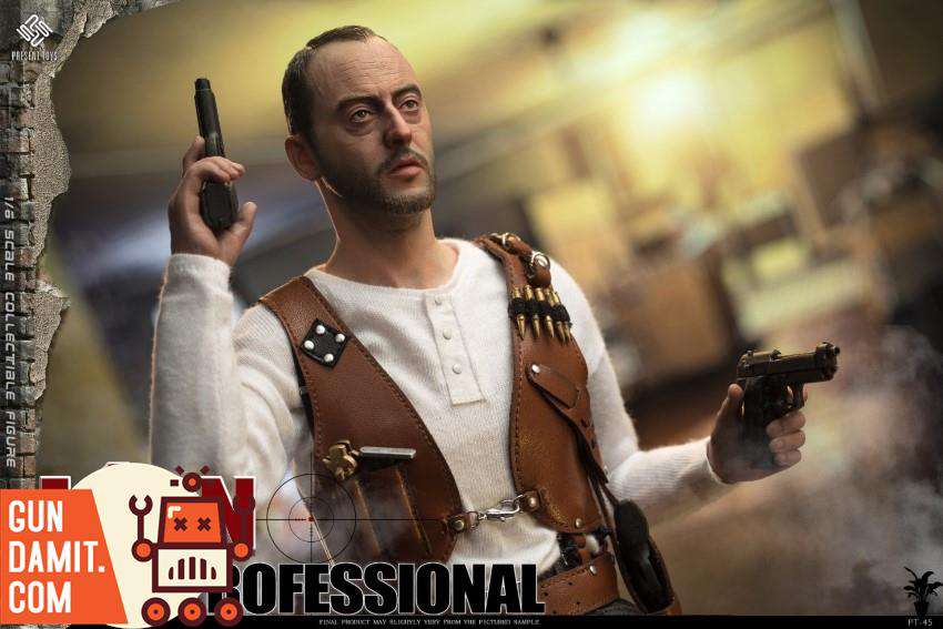 Present Toys Leon The Professional 1/6 figure with dual pistols Present Toys Leon The Professional 1/6 figure with dual pistols