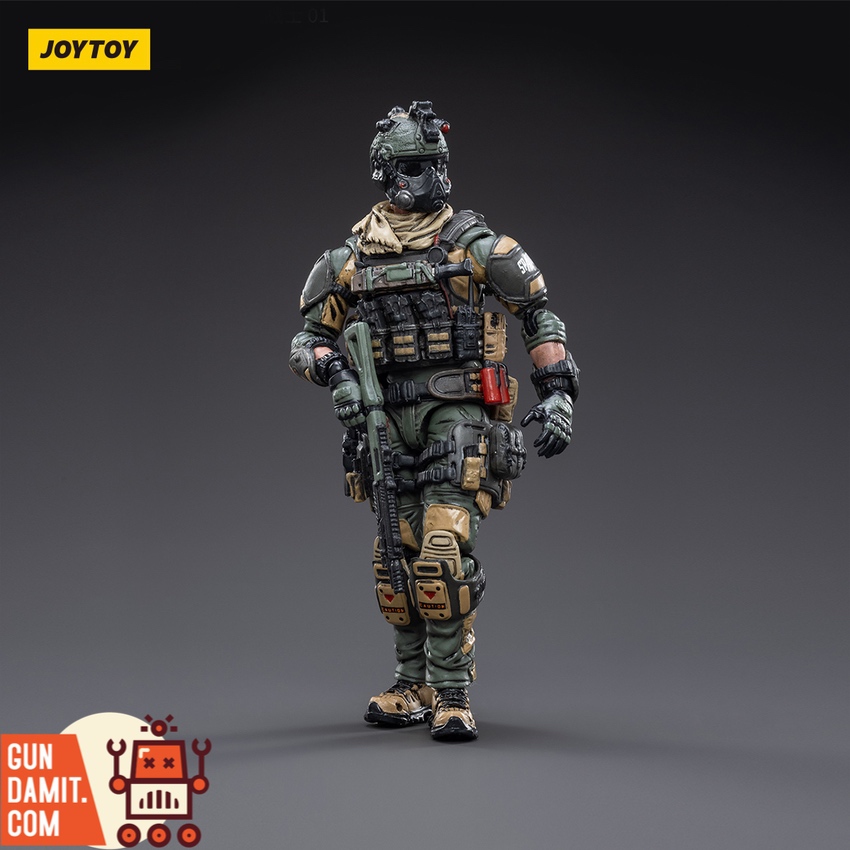 JoyToy Spartan Squad Soldier 01 standing front view with tactical gear JoyToy Spartan Squad Soldier 01 standing front view with tactical gear
