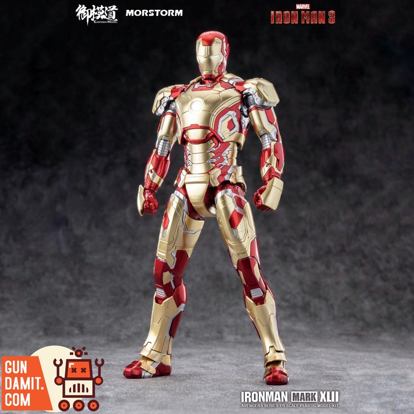 Eastern Model 1/9 Iron Man Mark 42 full body front standing pose Eastern Model 1/9 Iron Man Mark 42 full body front standing pose