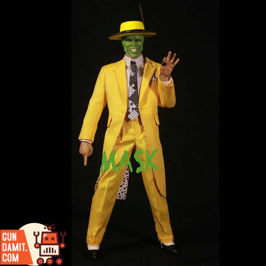 DARK TOYS 1/6 DTM001 The Mask action figure full body in yellow zoot suit with green face DARK TOYS 1/6 DTM001 The Mask action figure full body in yellow zoot suit with green face