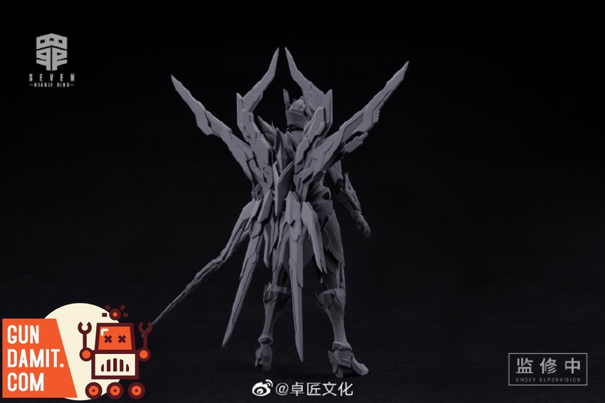 MS General Seven Deadly Sins Pride model kit winged spear knight rear view MS General Seven Deadly Sins Pride model kit winged spear knight rear view