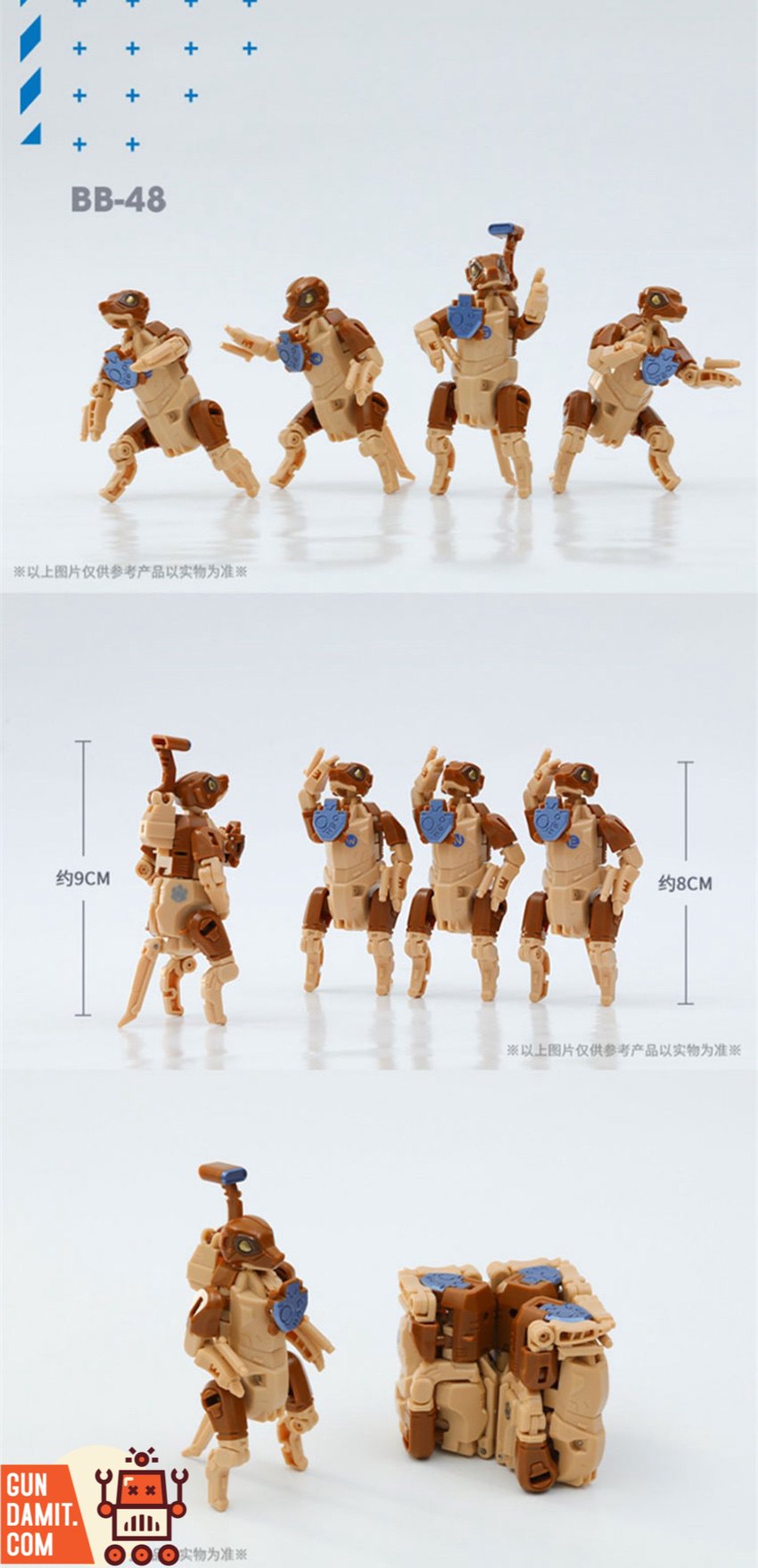 52Toys BeastBox BB-48 Desert Assault Squad four figures in action poses 52Toys BeastBox BB-48 Desert Assault Squad four figures in action poses