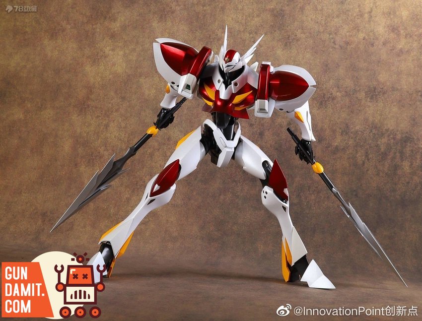 Innovation Point Tekkaman Blade full body standing pose holding dual lance weapons Innovation Point Tekkaman Blade full body standing pose holding dual lance weapons