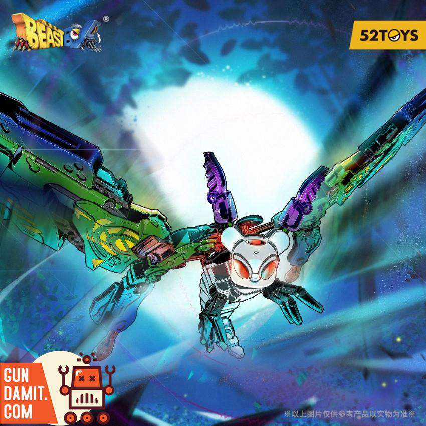 52Toys BeastBox BB-50 Kite Moss promotional art with iridescent wings spread 52Toys BeastBox BB-50 Kite Moss promotional art with iridescent wings spread