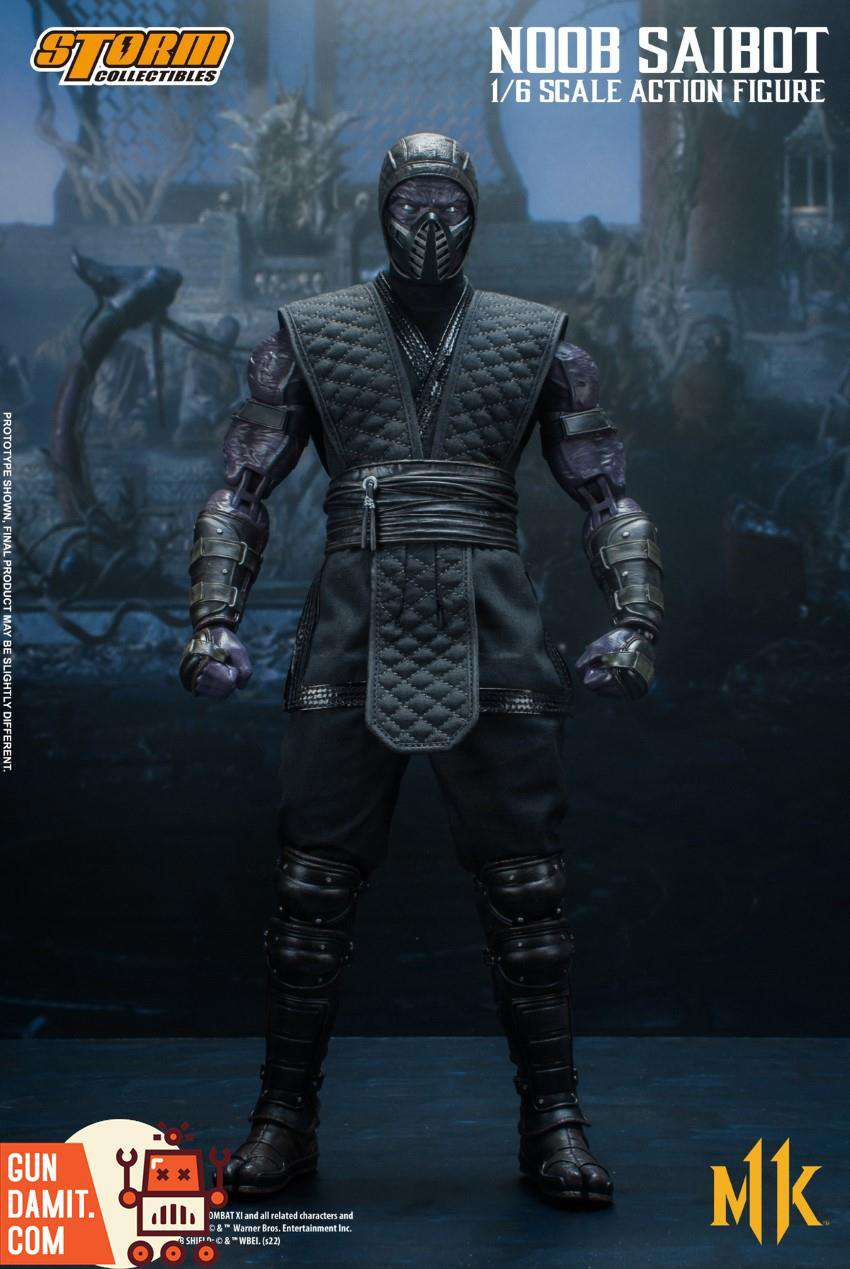 Storm Collectibles 1/6 Noob Saibot wide stance front view with gauntlets Storm Collectibles 1/6 Noob Saibot wide stance front view with gauntlets