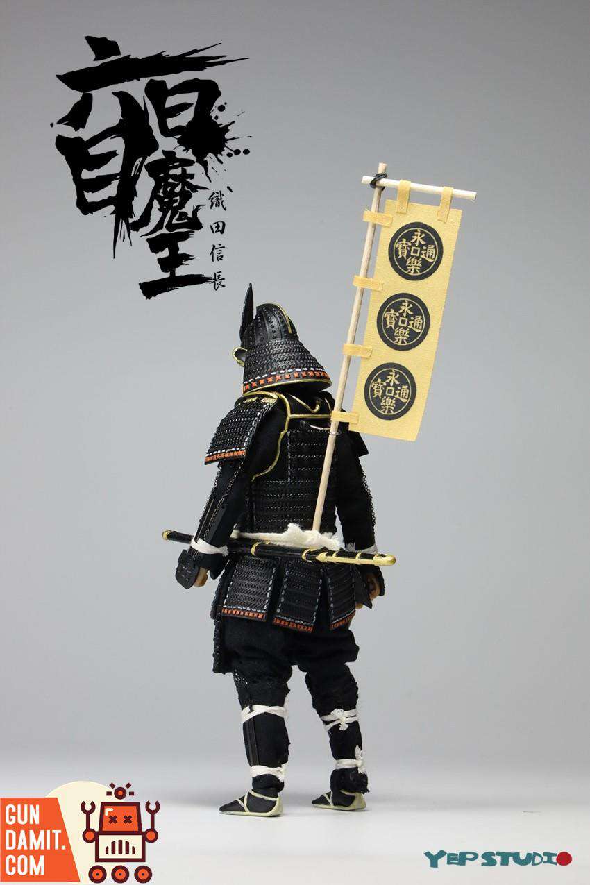 Yep Studio 1/12 Oda Nobunaga rear view with banner and armor Yep Studio 1/12 Oda Nobunaga rear view with banner and armor