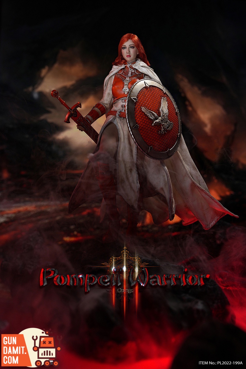 TBLeague PL2022-199A Pompeii Warrior Orange Version full body standing with red hair TBLeague PL2022-199A Pompeii Warrior Orange Version full body standing with red hair