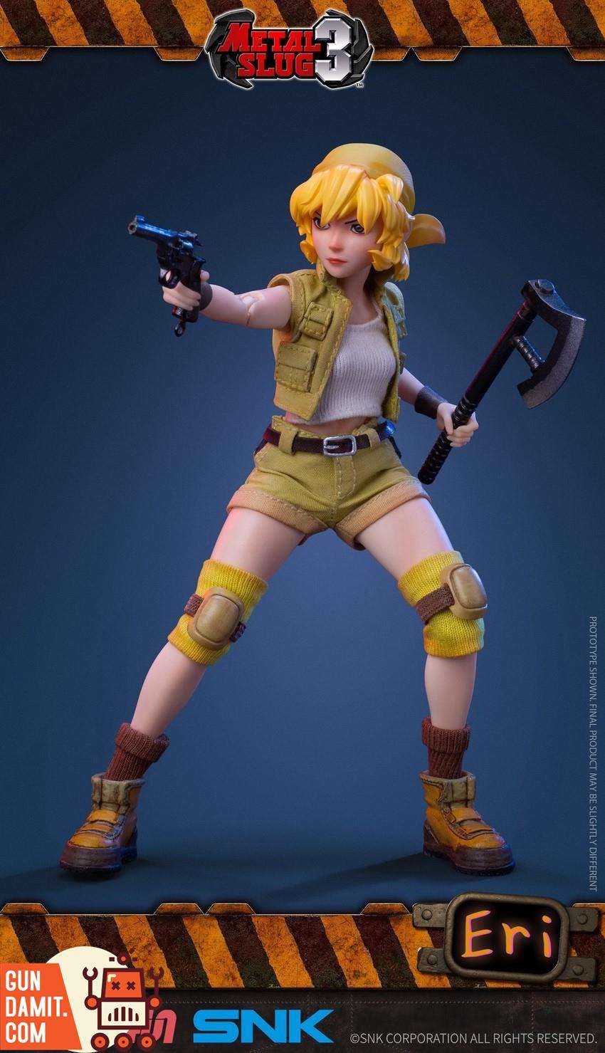 Tunshi Studio Eri Kasamoto figure dual wielding pistol and axe close-up Tunshi Studio Eri Kasamoto figure dual wielding pistol and axe close-up