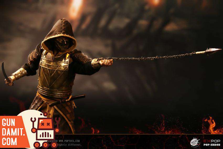 POPTOYS 1/6 EX049 Scorpion action pose throwing spear with chain POPTOYS 1/6 EX049 Scorpion action pose throwing spear with chain