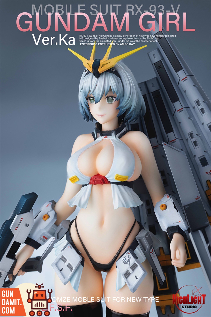 High Light Studio Gundam Girl RX-93-v base and weapon detail High Light Studio Gundam Girl RX-93-v base and weapon detail