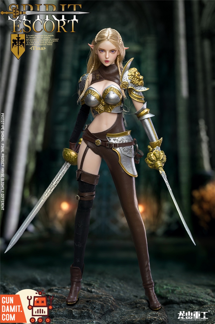LongSan 1/6 Spirit Escort Tina full body standing with dual swords LongSan 1/6 Spirit Escort Tina full body standing with dual swords