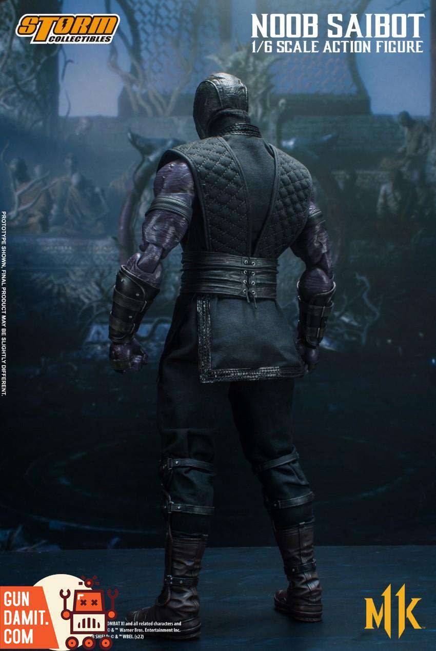 Storm Collectibles 1/6 Noob Saibot rear view showing back armor Storm Collectibles 1/6 Noob Saibot rear view showing back armor