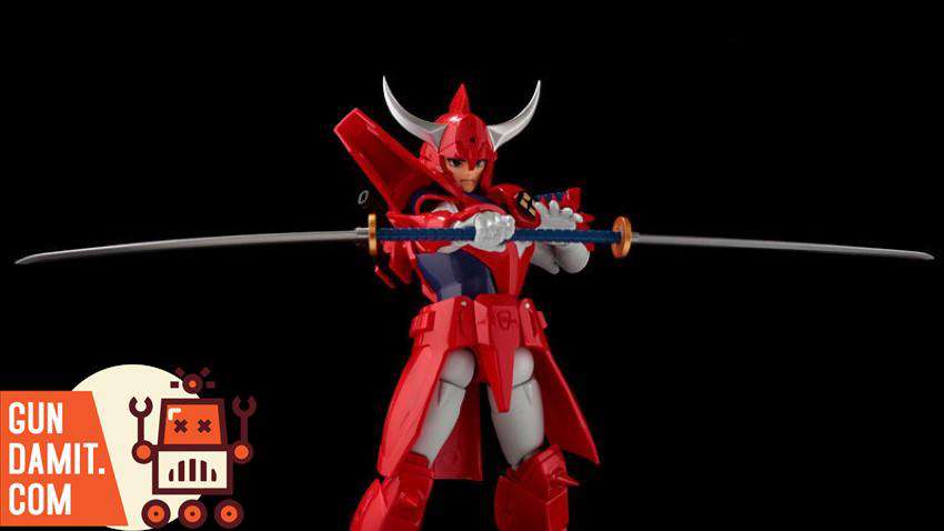 Sentinel Chodankado Ryo of Wildfire in full red Wildfire armor wielding katana Sentinel Chodankado Ryo of Wildfire in full red Wildfire armor wielding katana
